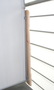 2x Wand-Clip zur kippsicheren Befestigung eines mobilen Sichtschutz Paravents