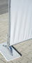 Verschraubbarer Combi-Stnder an Granitplatte fr windstabilen Sichtschutz Paravent