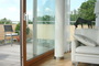 Balkonumrandung 90 x 500 cm uni sisal - waschbar - ein Premiumprodukt von Peddy Shield
