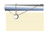 Balkonumrandung - Grafik Montage der Kordel nach Seemansart