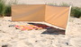 Kleiner Strand Windschutz fr das Schwimmbad 90 x 300 cm Farbe Sisal