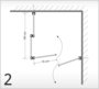 Umkleidekabine Quadrat (2) Nutzung einer Wandecke
